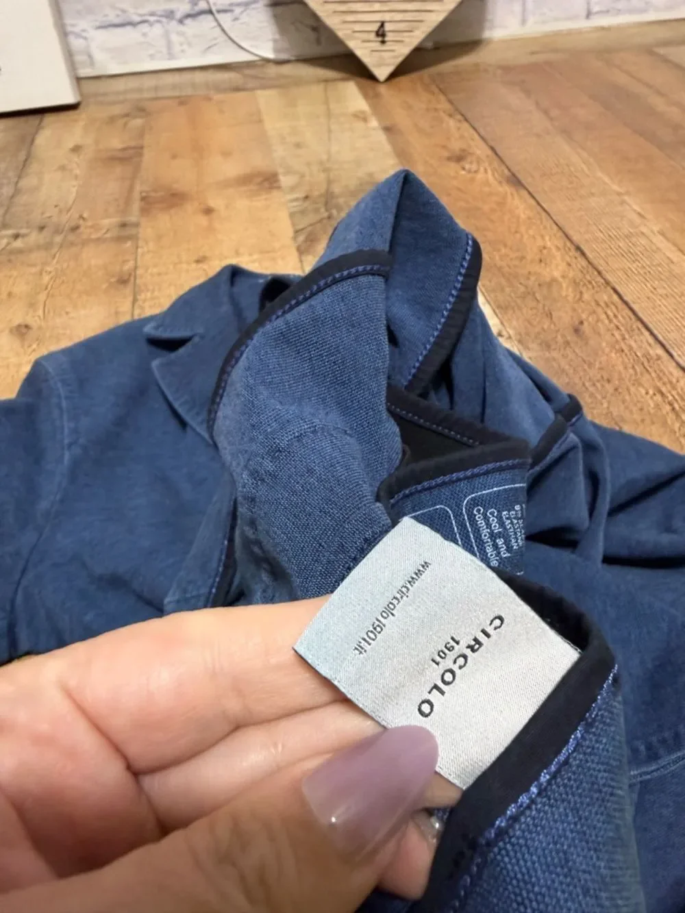 Circolo 1901 dinner jacket blazer blue 2 button  Stretch cotton